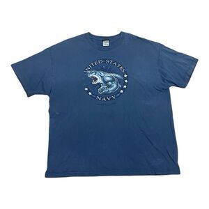 T-Shirt Top Tee United States Navy North Island Sz 2XL Homeland Y2K